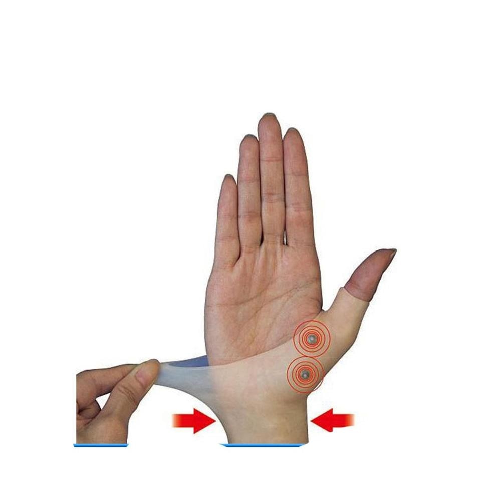 Magnetic Therapy Wrist Hand Thumb Support Gloves Silicone Gel