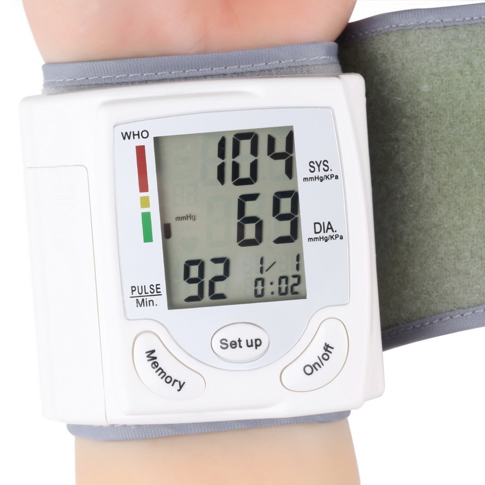 Automatic Digital LCD Display Wrist Blood Pressure Monitor