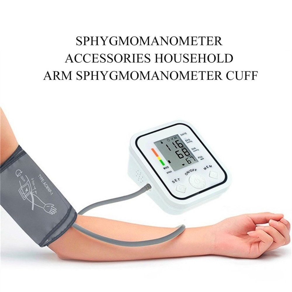 Portable 22-32 CM Arm Cuff Digital Blood Pressure Monitor