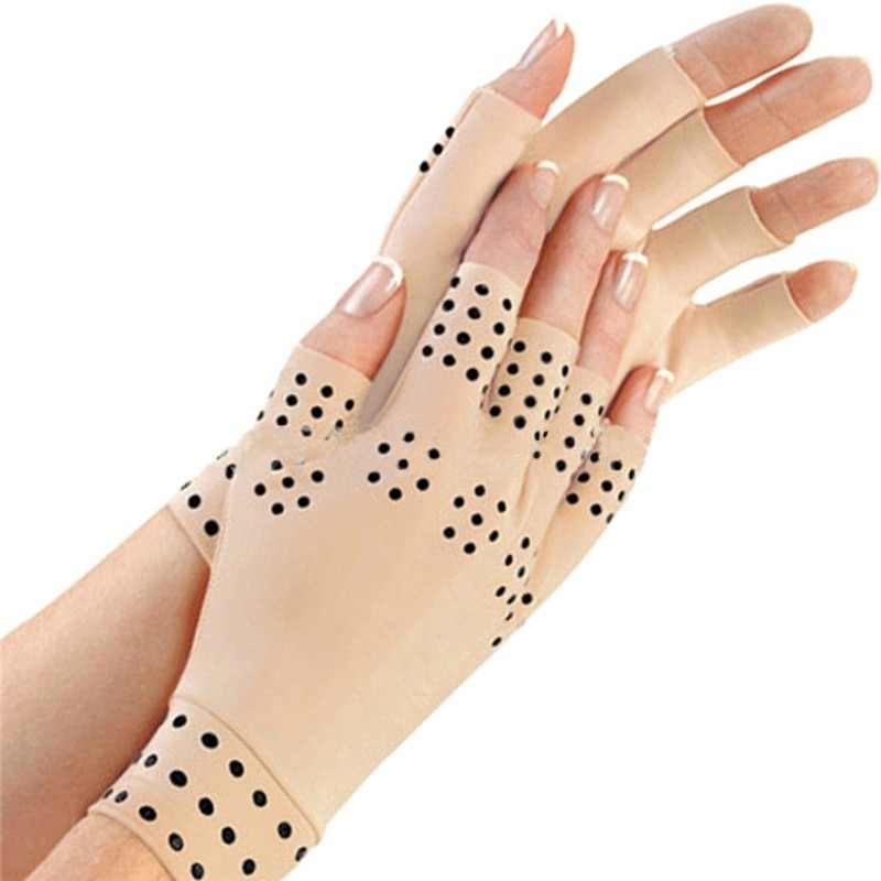 Anti Arthritis Health Compression Therapy Gloves Men Women Fingerless Gloves