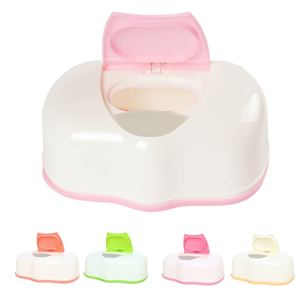 Household Baby Wipes Holder Case Wet Tissue Storage Box
